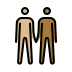 men holding hands, medium-light skin tone, medium-dark skin tone